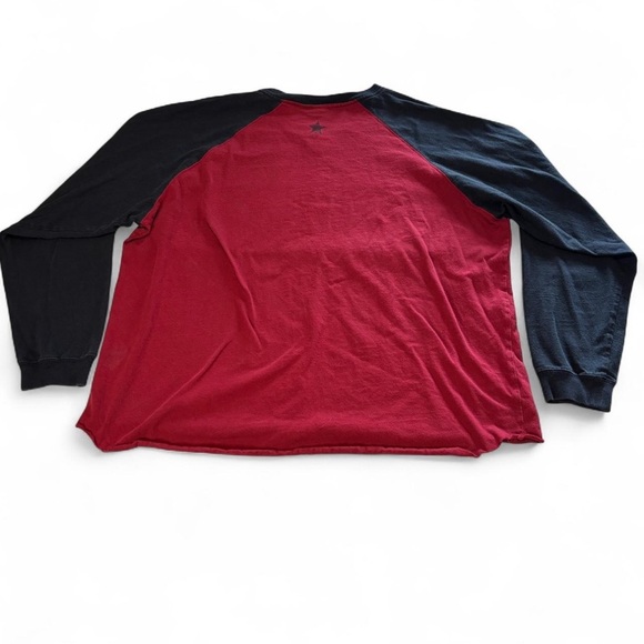 VTG y2k Utility Skateboarding Raglan T Shirt Sz XL Skull Wings Graphic USA Made - Picture 2 of 4